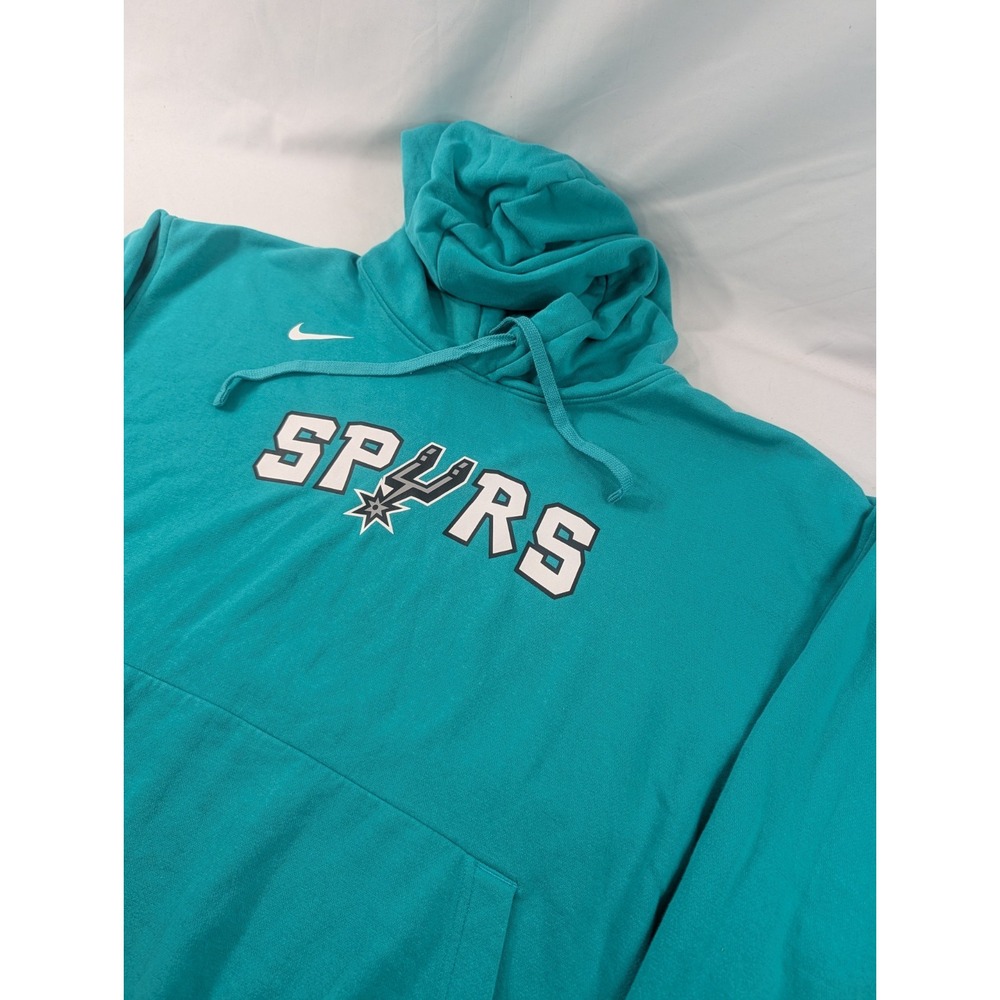San Antonio Spurs Nike Dri-Fit Pullover Men's XXL Teal Pullover Hoodie Men *Read